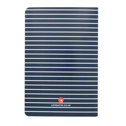LK Blue Lightning Bolt Softcover Blank A5 Notebook Fun Stationery Notes Gift