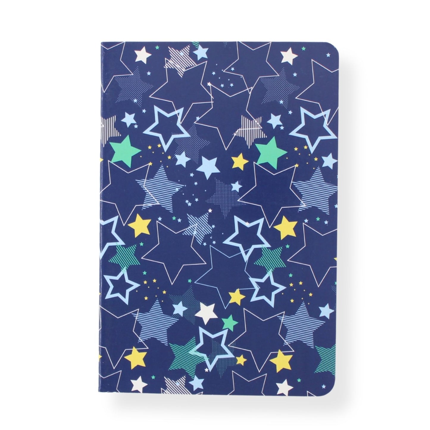 LK Blue Stars Softcover Lined A5 Notebook Fun Stationery Notes Gift