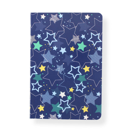 LK Blue Stars Softcover Lined A5 Notebook Fun Stationery Notes Gift