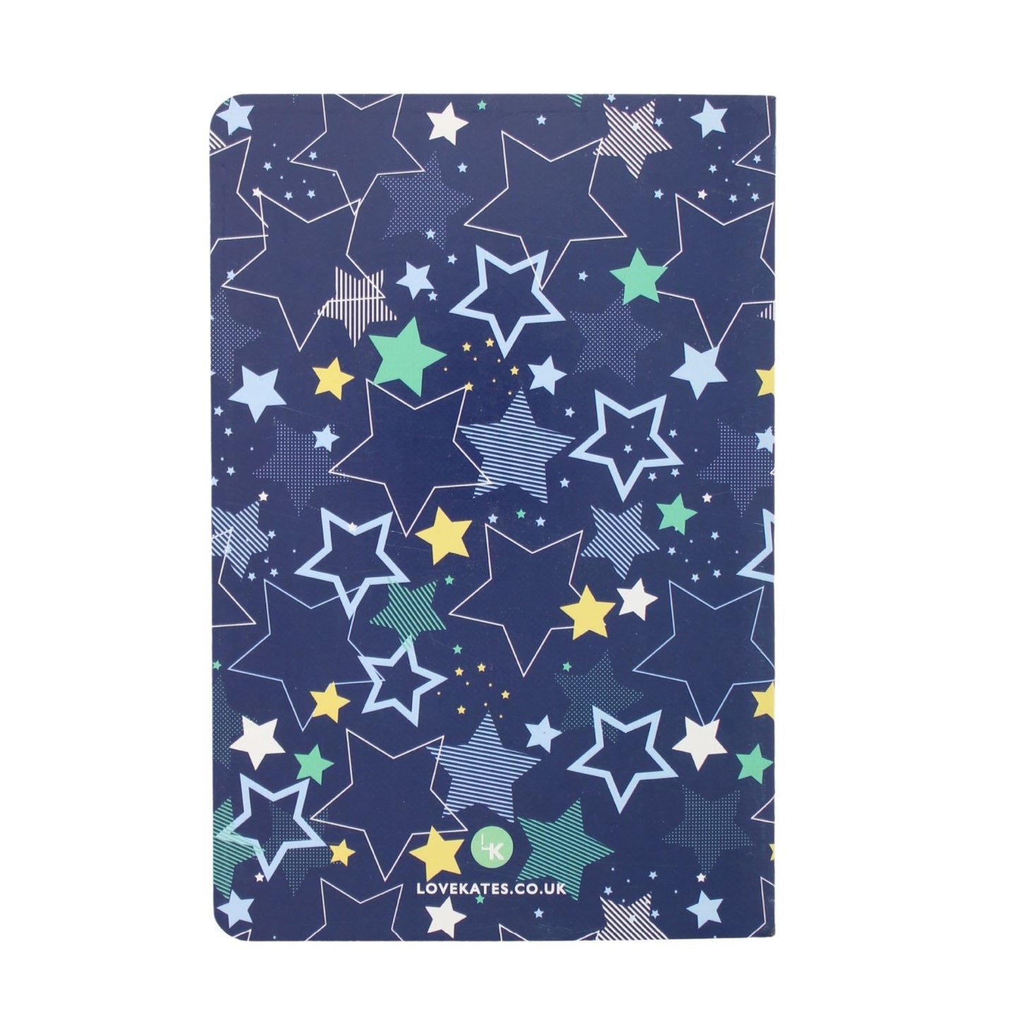 LK Blue Stars Softcover Lined A5 Notebook Fun Stationery Notes Gift
