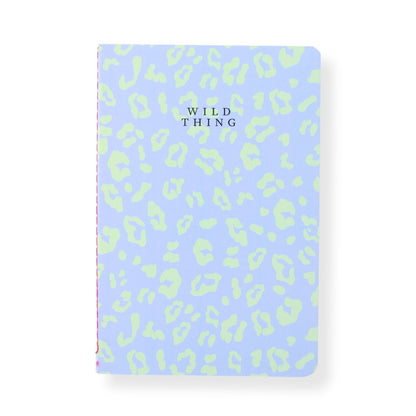 LK Leopard Print 'Wild Thing' Softcover Lined A5 Notebook Fun Stationery Gift