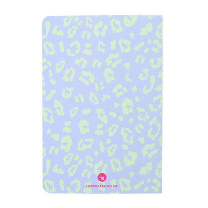 LK Leopard Print 'Wild Thing' Softcover Lined A5 Notebook Fun Stationery Gift