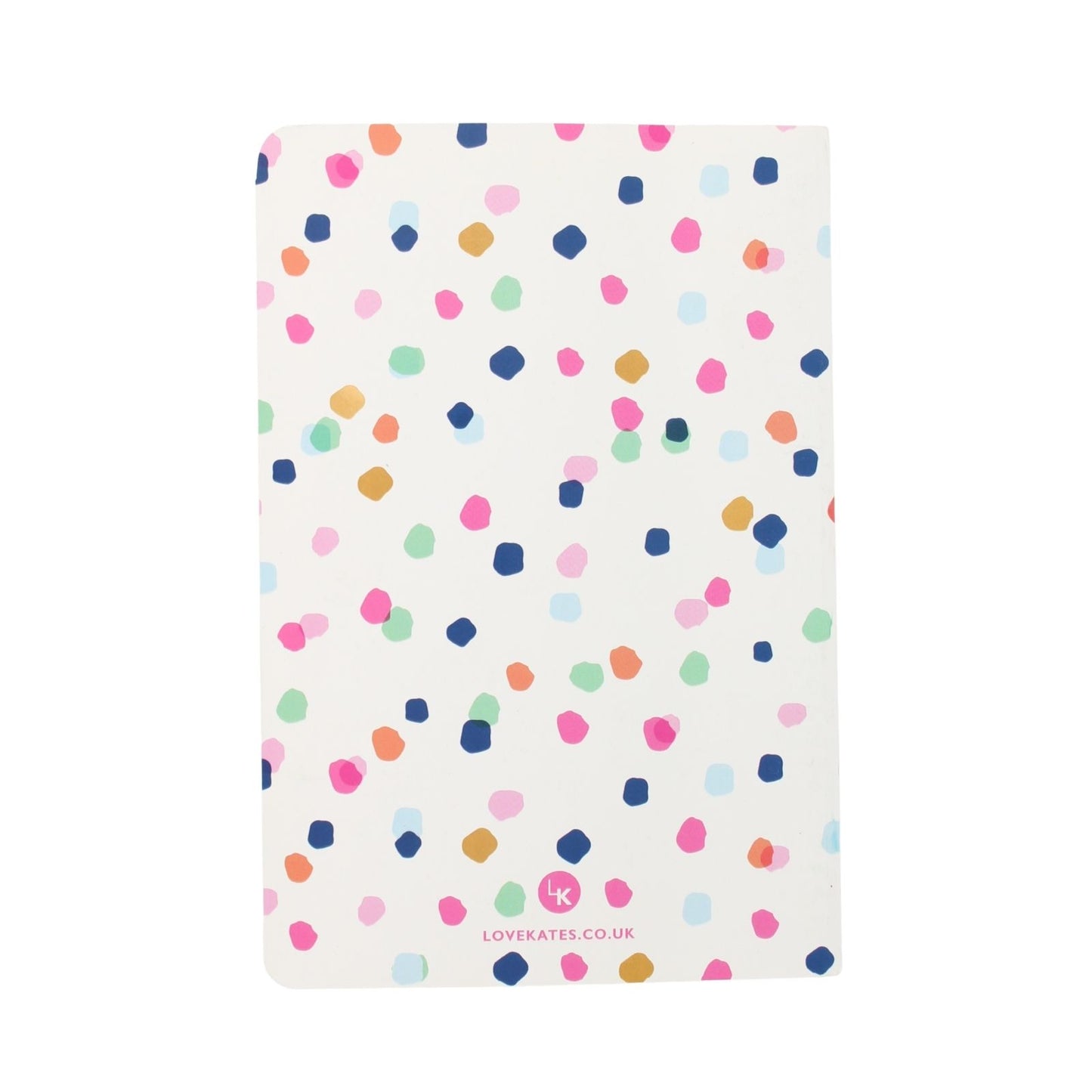 LK Colourful Polka Dots Softcover Blank A5 Notebook Fun Stationery Notes Gift