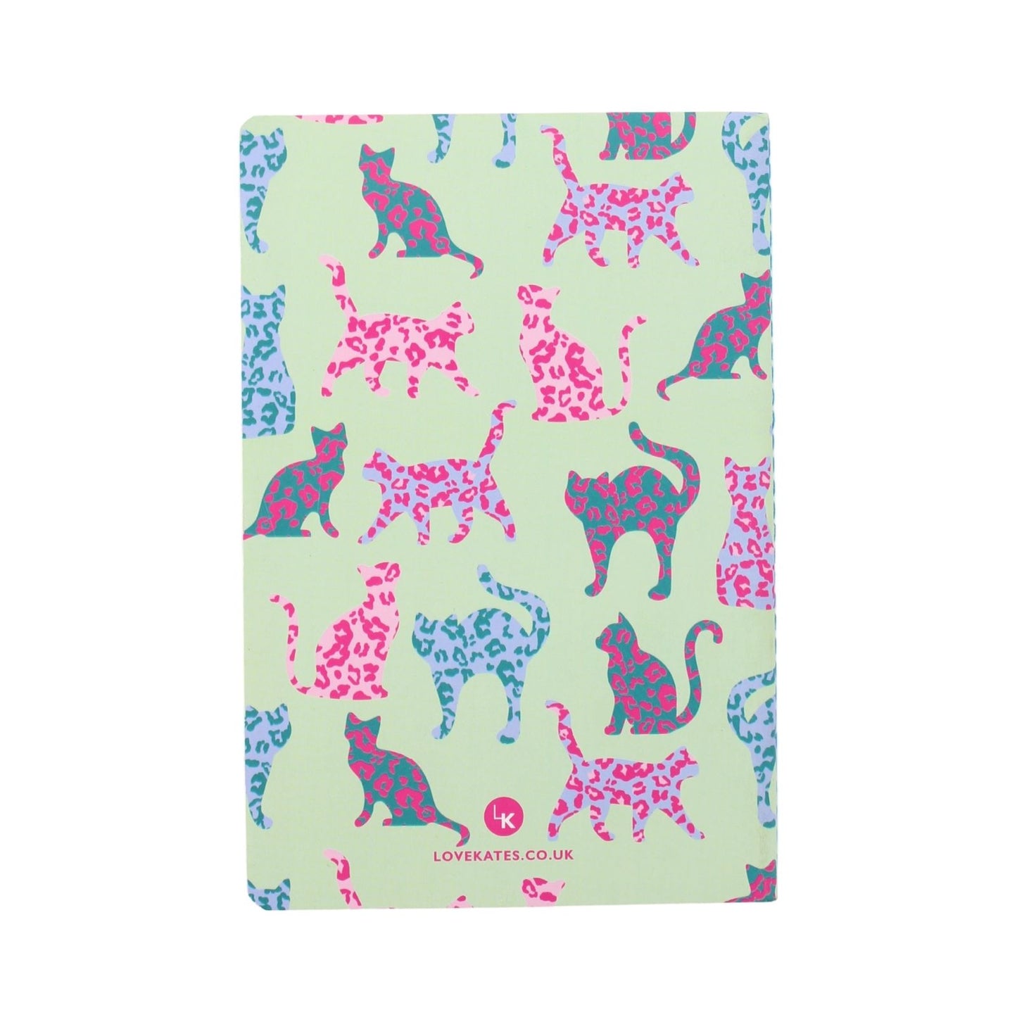 LK Cats In Leopard Print Softcover Lined A5 Notebook Fun Stationery Notes Gift