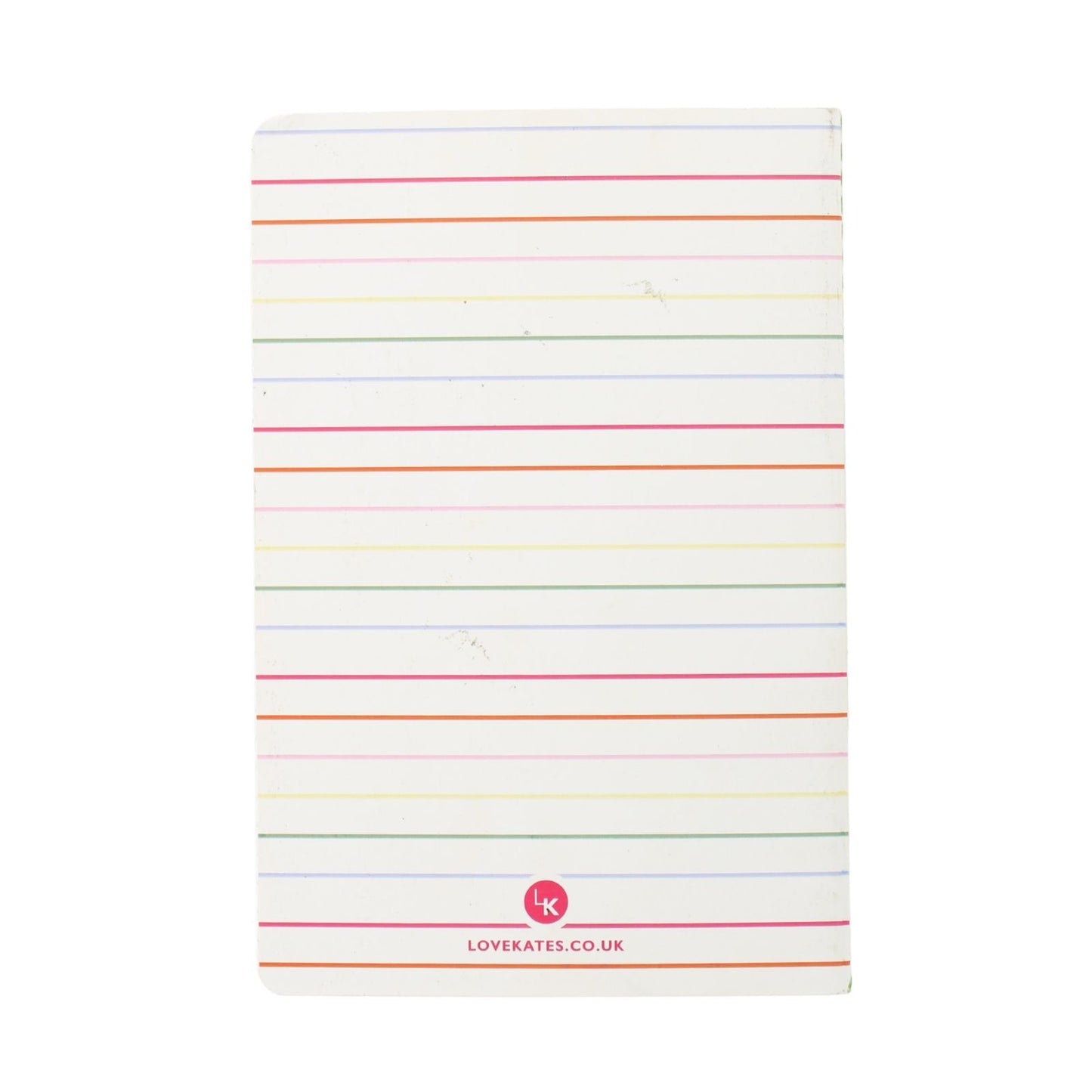 LK Rainbow 'NOTES' Softcover Lined A5 Notebook Fun Stationery Notes Gift