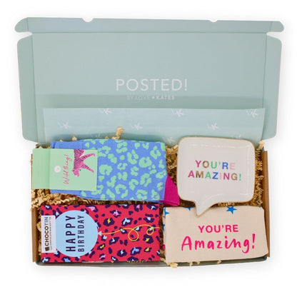 POSTED! You're Amazing! Happy Birthday Letterbox Gift For Her Birthday Treats