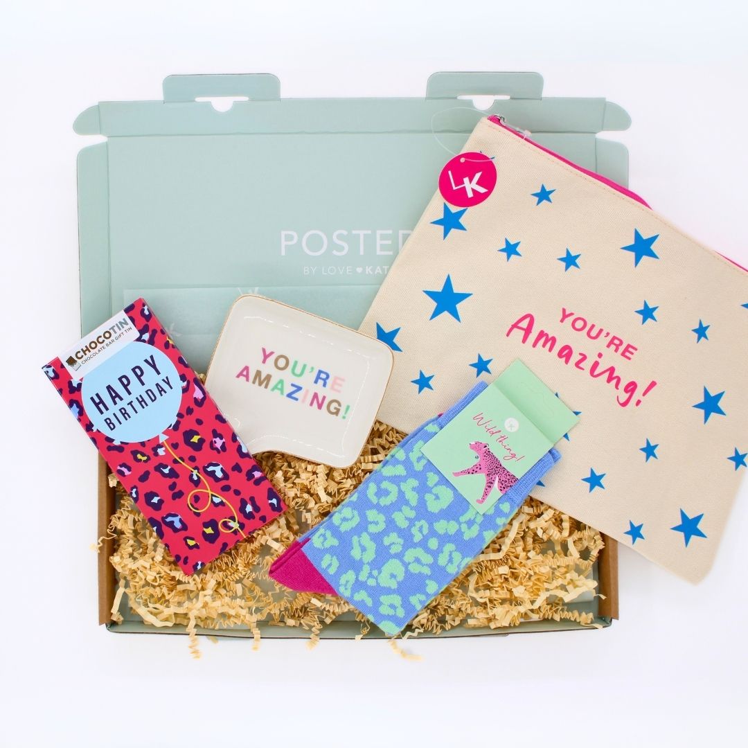 POSTED! You're Amazing! Happy Birthday Letterbox Gift For Her Birthday Treats