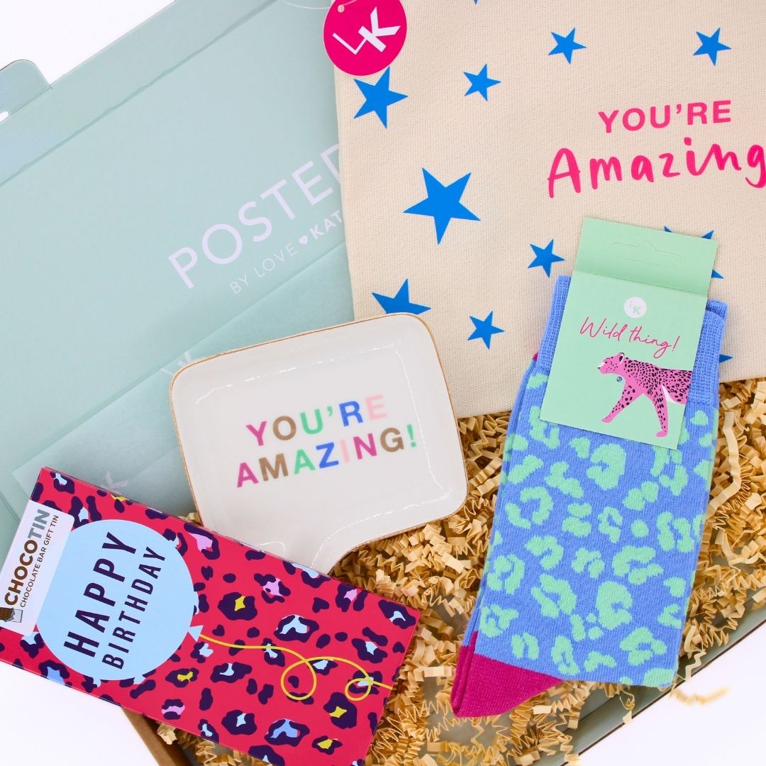 POSTED! You're Amazing! Happy Birthday Letterbox Gift For Her Birthday Treats