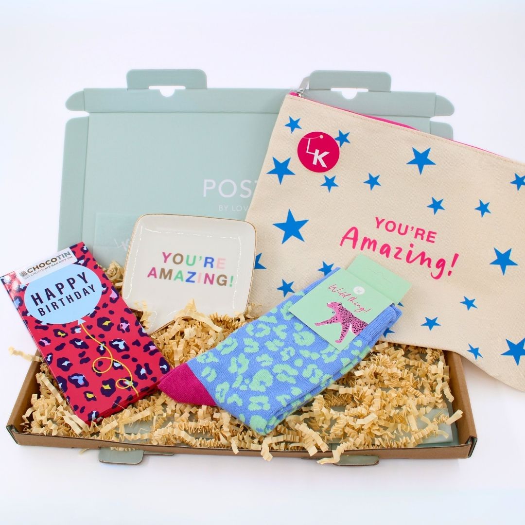 POSTED! You're Amazing! Happy Birthday Letterbox Gift For Her Birthday Treats