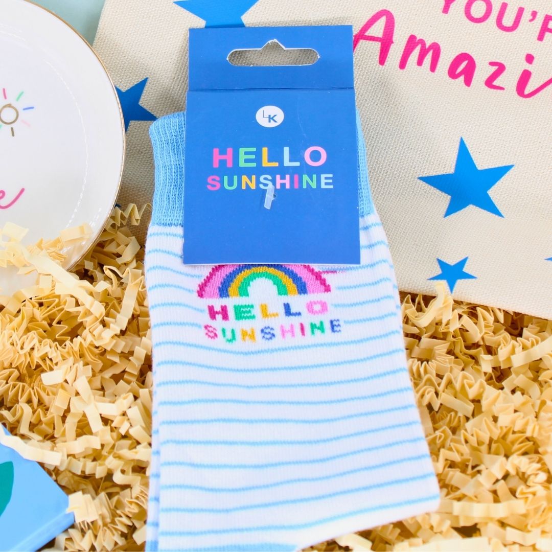 POSTED! Hello Sunshine Letterbox Gift For Her With Snoopy Chocolate Tin & Treats