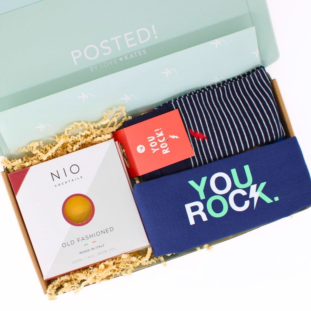 POSTED! Cheers To You Letterbox Gift For Him Includes NIO Cocktails & Treats
