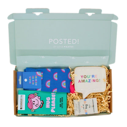 POSTED! A Hug In A Box Letterbox Gift For Her With Little Miss Hug Chocolate Tin
