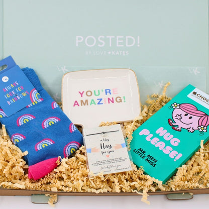 POSTED! A Hug In A Box Letterbox Gift For Her With Little Miss Hug Chocolate Tin