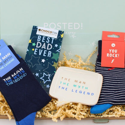 POSTED! Best Dad Ever Letterbox Gift For Legend Dad Birthday Father's Day Treats