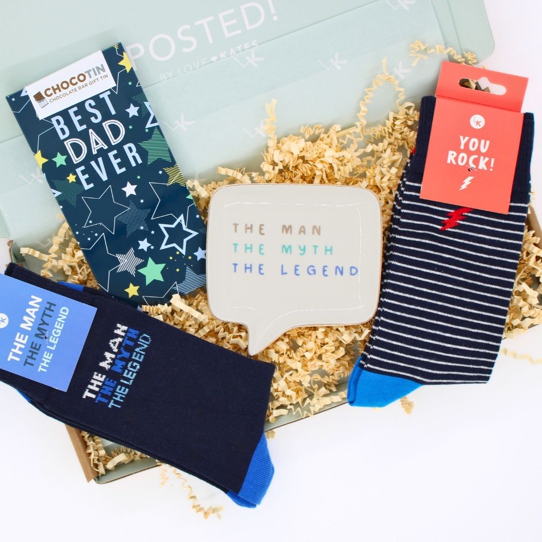 POSTED! Best Dad Ever Letterbox Gift For Legend Dad Birthday Father's Day Treats