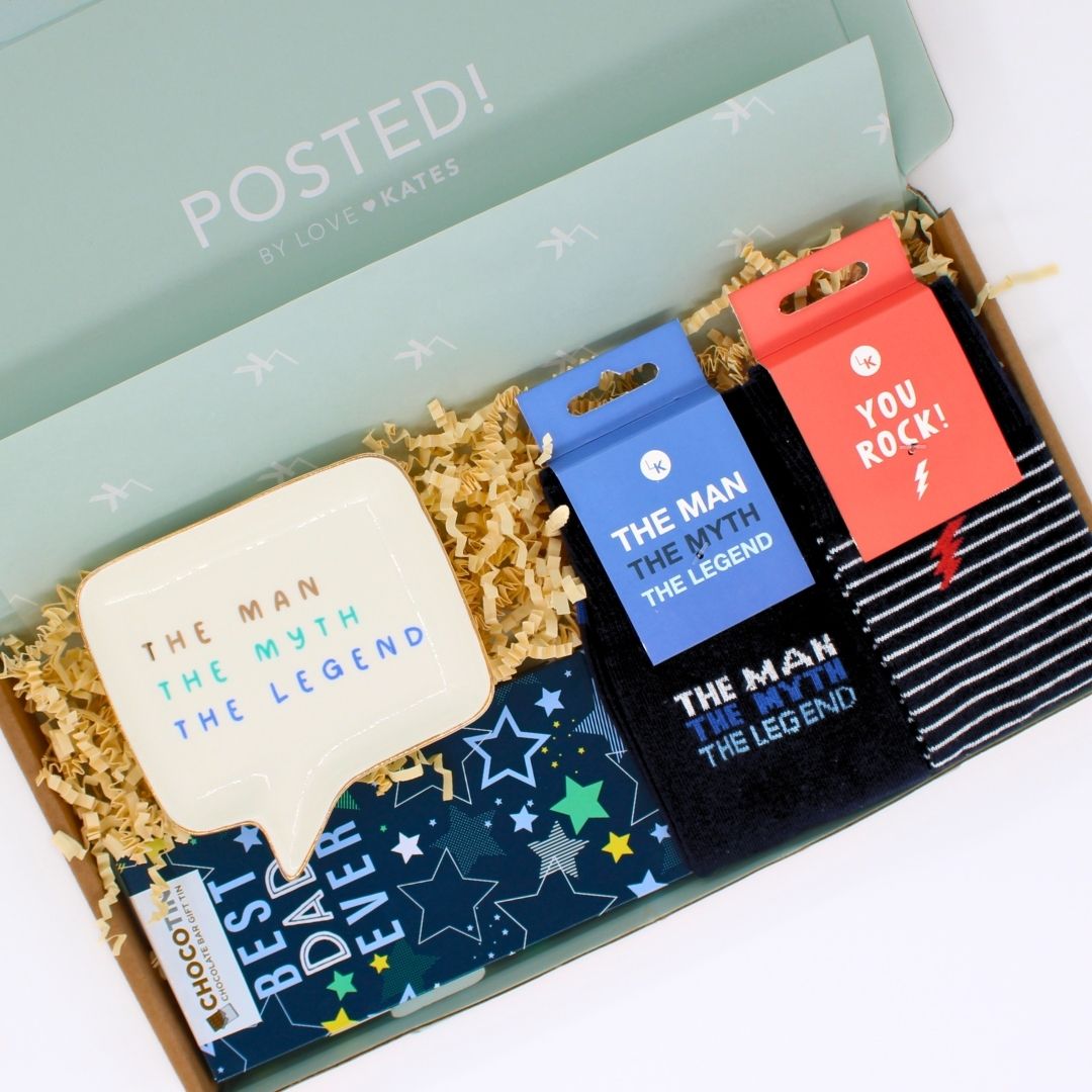 POSTED! Best Dad Ever Letterbox Gift For Legend Dad Birthday Father's Day Treats