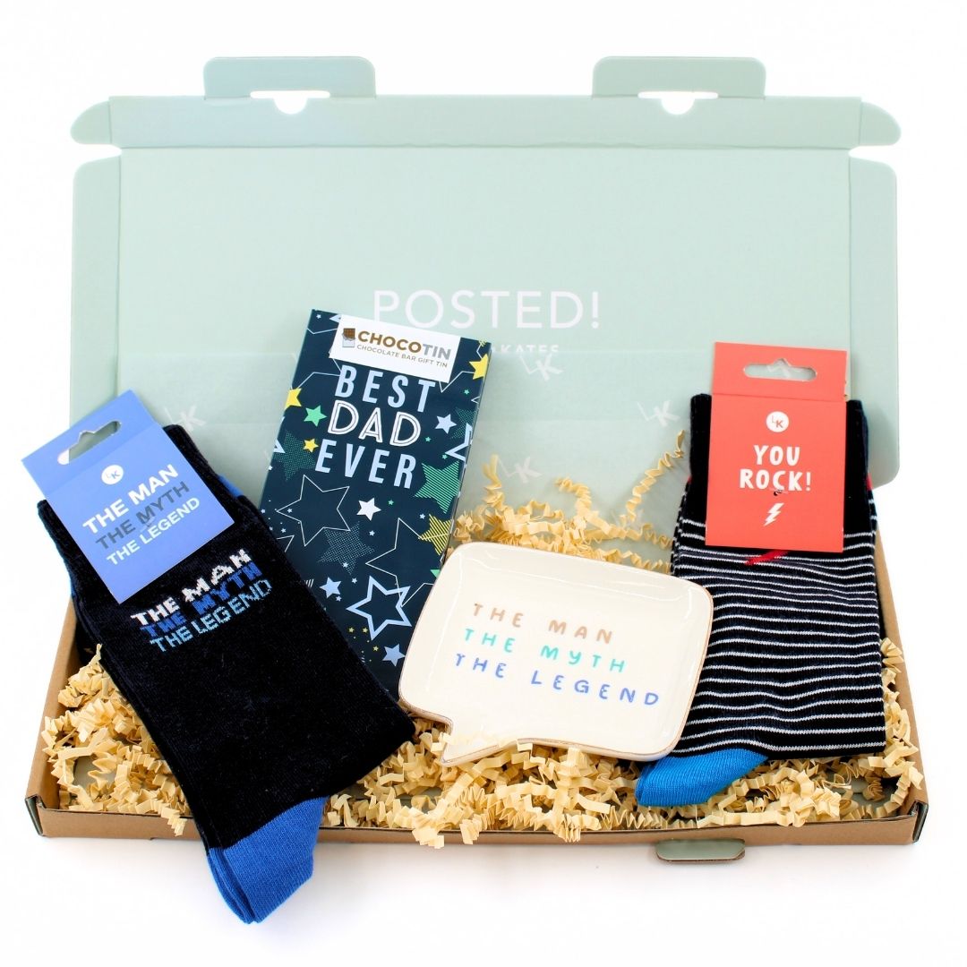 POSTED! Best Dad Ever Letterbox Gift For Legend Dad Birthday Father's Day Treats