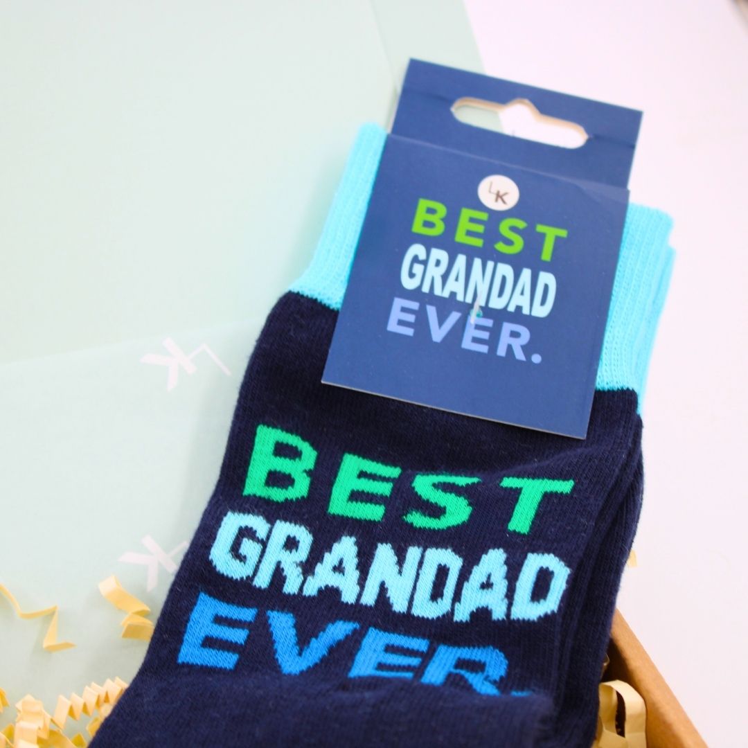 POSTED! Grandad Cheers To You Letterbox Gift Includes NIO Cocktails & Socks