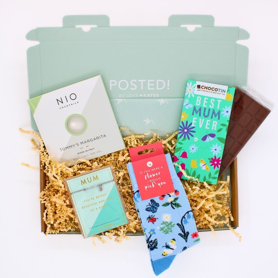POSTED! Here's To You Mum Letterbox Gift For Mum Includes NIO Cocktail & Treats