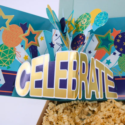 POSTED! Birthday Legend Letterbox Gift Includes Pop Up Treat Tray Card For Him