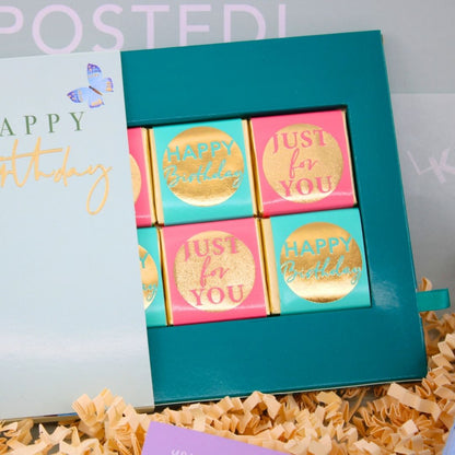 POSTED! Fabulous Birthday Letterbox Gift Includes Pop Up Peacock Treat Tray Card
