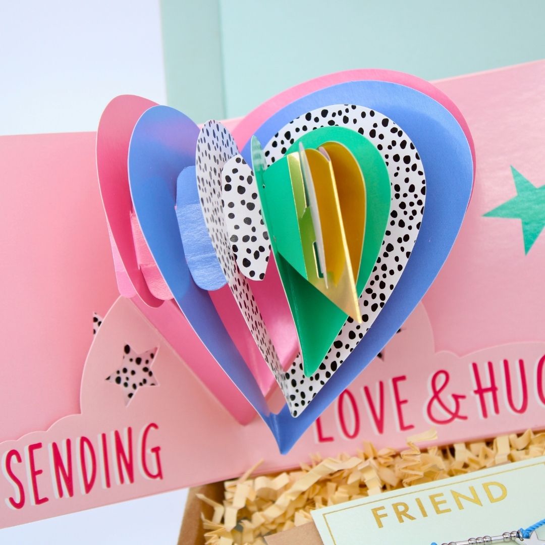 POSTED! Friend Birthday Letterbox Gift Includes Pop Up Birthday Treat Tray Card