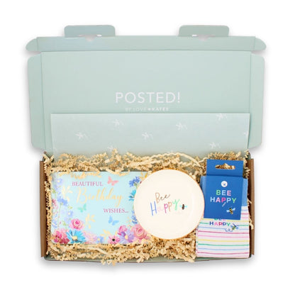 POSTED! For Her Butterfly Birthday Letterbox Gift Includes Pop Up Treat Tray Card