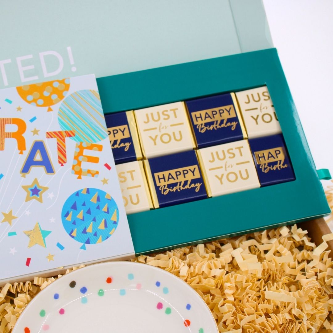 POSTED! Pawsome Birthday Letterbox Gift For Her Includes Pop Up Treat Tray Card