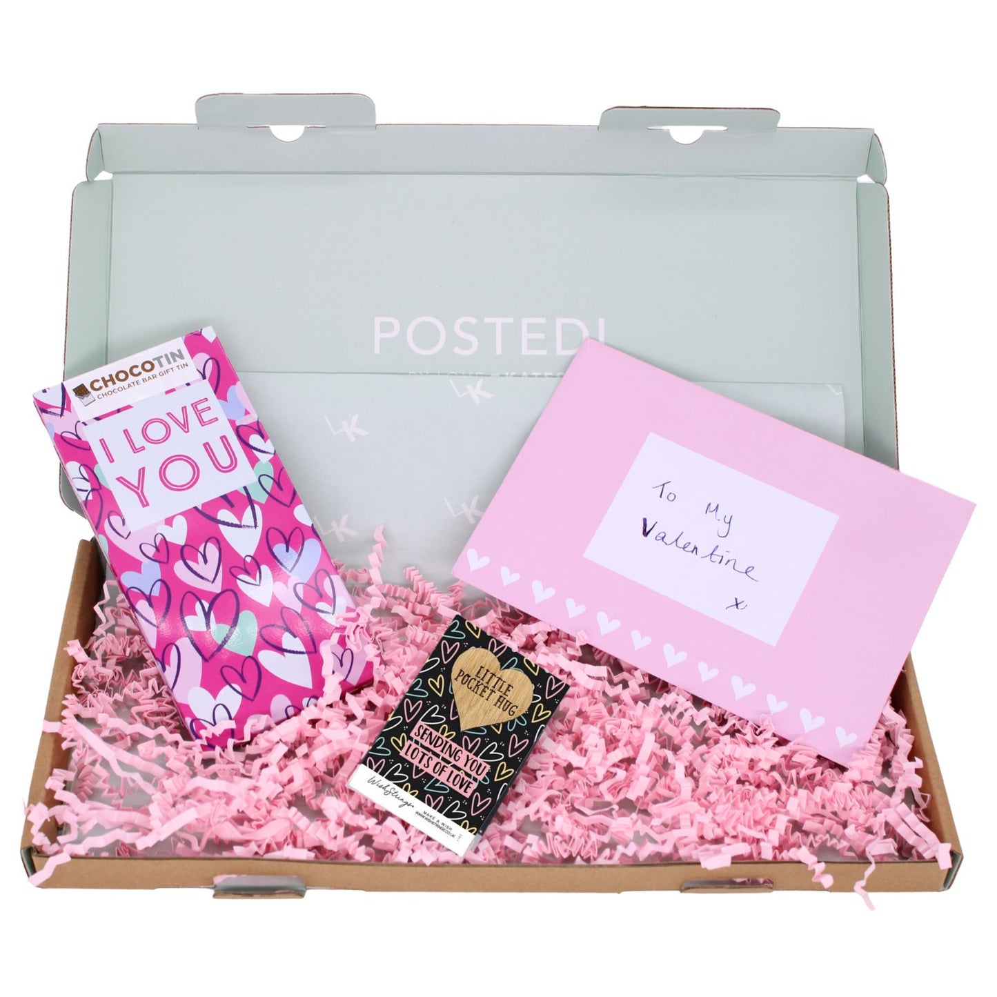 POSTED! Lots Of Love Letterbox Gift With Chocolate For Valentine's Day