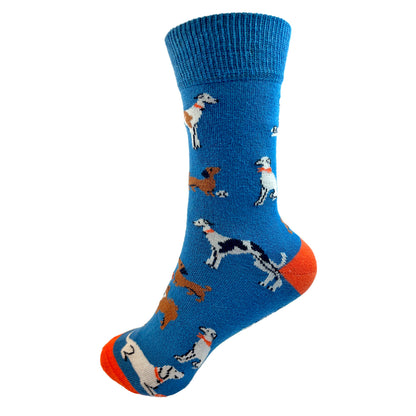 Snazzy Socks Dogs You're Paw-Some! Ladies Socks Size 4-7 Novelty Sock Gift