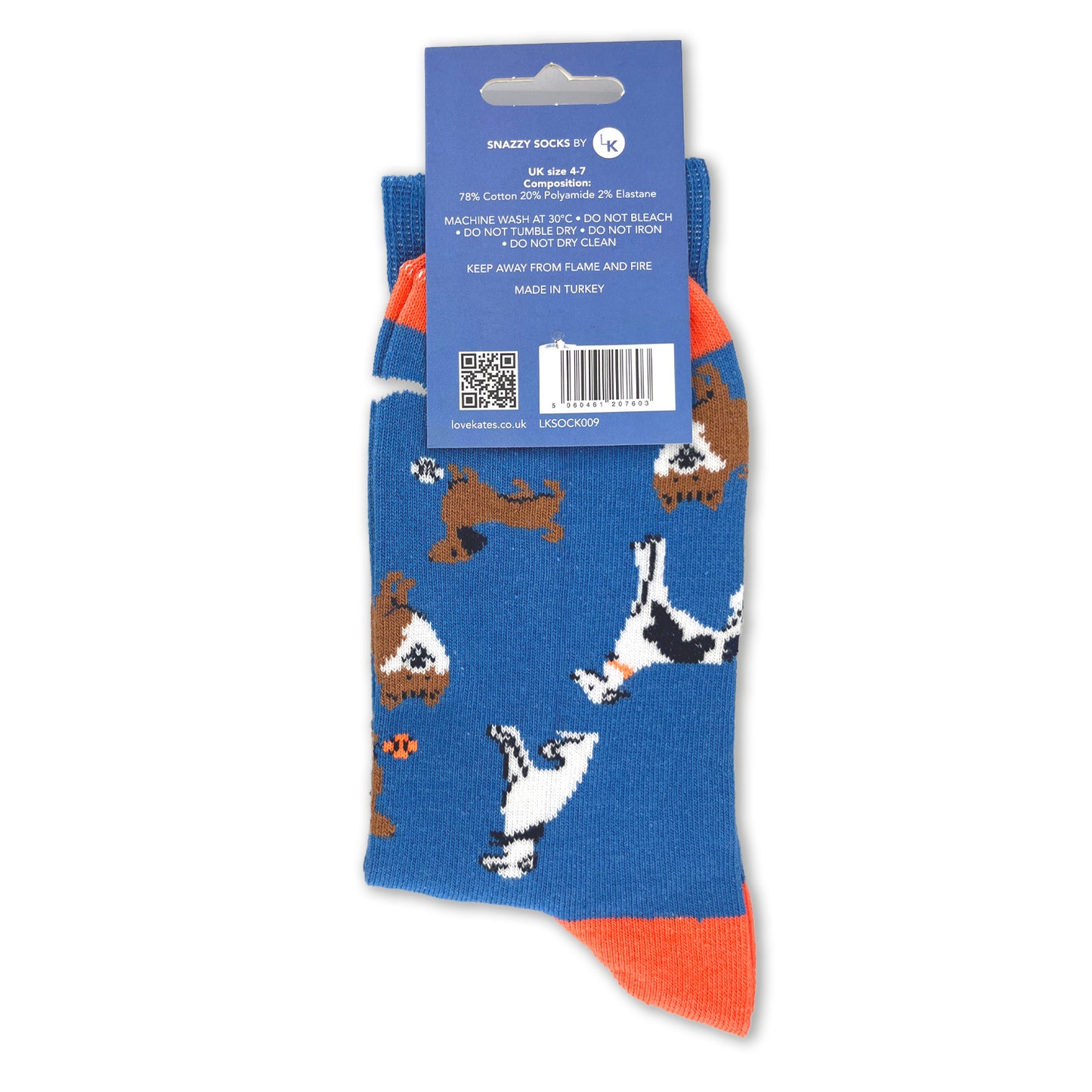 Snazzy Socks Dogs You're Paw-Some! Ladies Socks Size 4-7 Novelty Sock Gift