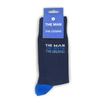 Snazzy Socks The Man, The Myth, The Legend Mens Socks Size 9-11.5 Novelty Sock