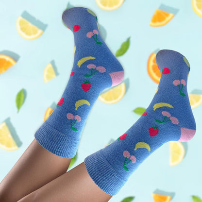 Snazzy Socks You're The Zest! Fruity Ladies Socks Size 4-7 Novelty Sock Gift