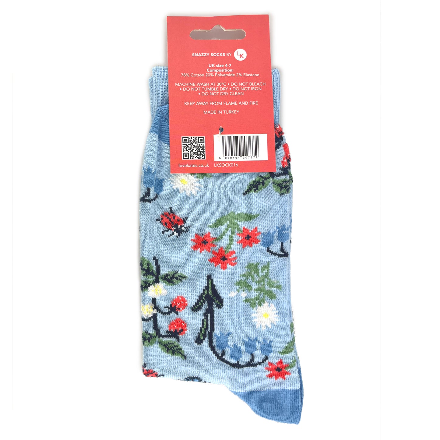 Snazzy Socks If You Were A Flower I Would Pick You Ladies Socks Size 4-7 Gift