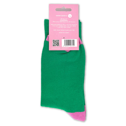 Snazzy Socks You're Amazing! Green Ladies Socks Size 4-7 Novelty Sock Gift