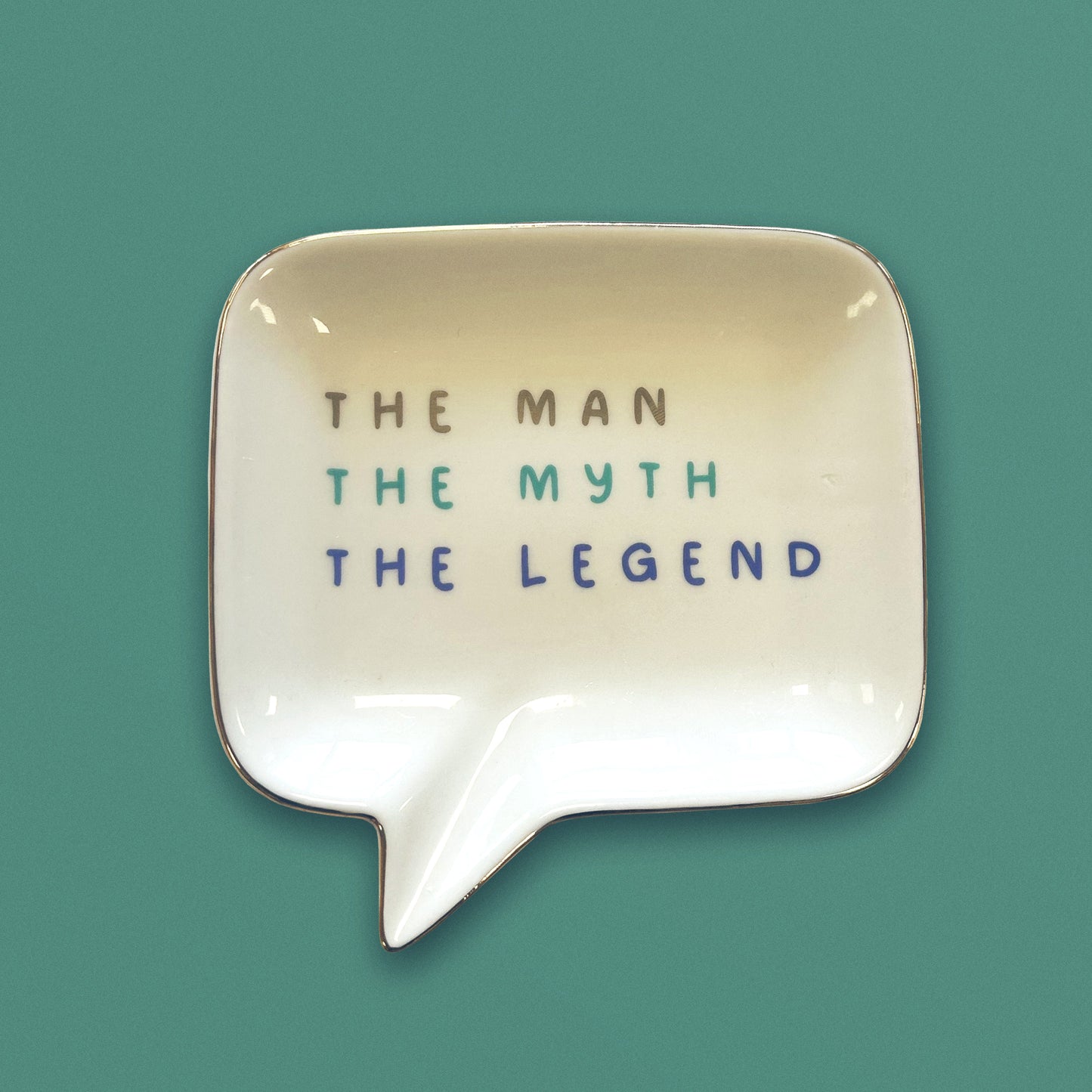The Man The Myth The Legend Ceramic Trinket Tray Dish Decorative Gift For Him