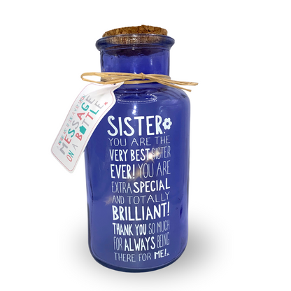 Best Sister Ever Light Up Jar Messages Of Love Glass Jar With LED Lights