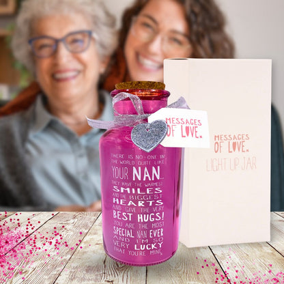 Special Nan Light Up Jar Messages Of Love Gift