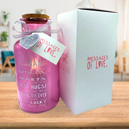 Special Nan Light Up Jar Messages Of Love Gift