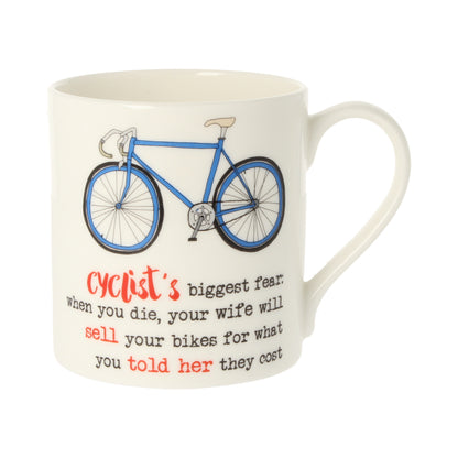 Dandelion Stationery Cyclist's Biggest Fear Pedal-Perfect Humour Mug Gift Idea