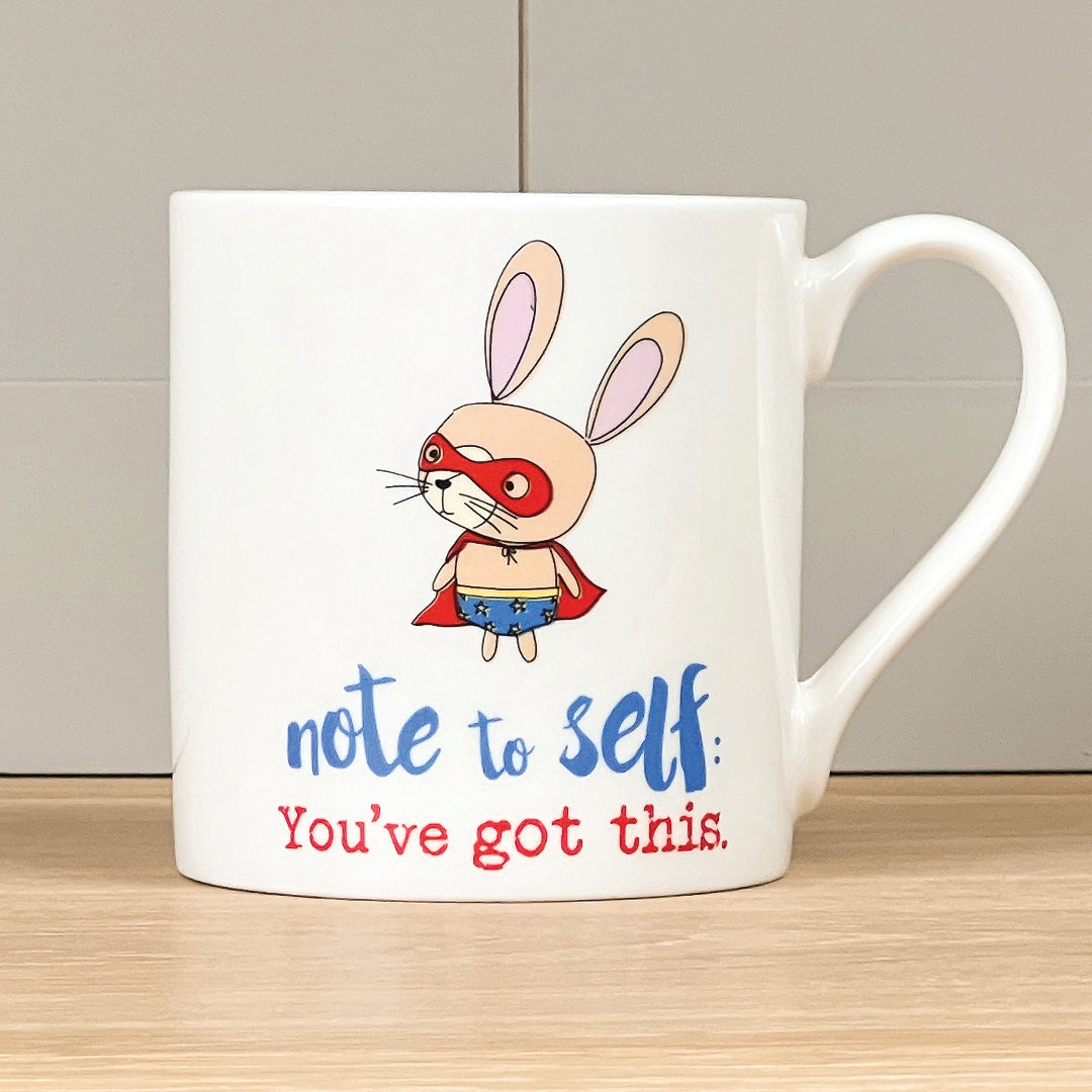 Dandelion Stationery Positive Pants Super Bunny Good Luck Mug Funny Gift Idea