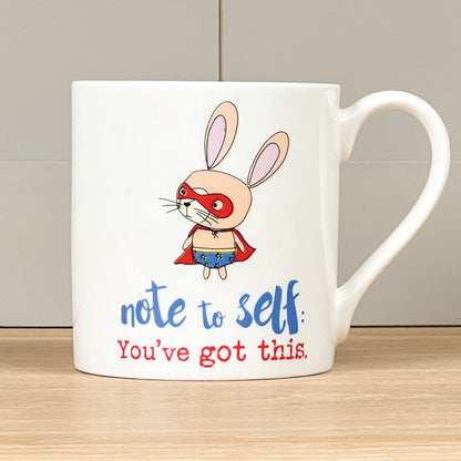 Dandelion Stationery Positive Pants Super Bunny Good Luck Mug Funny Gift Idea