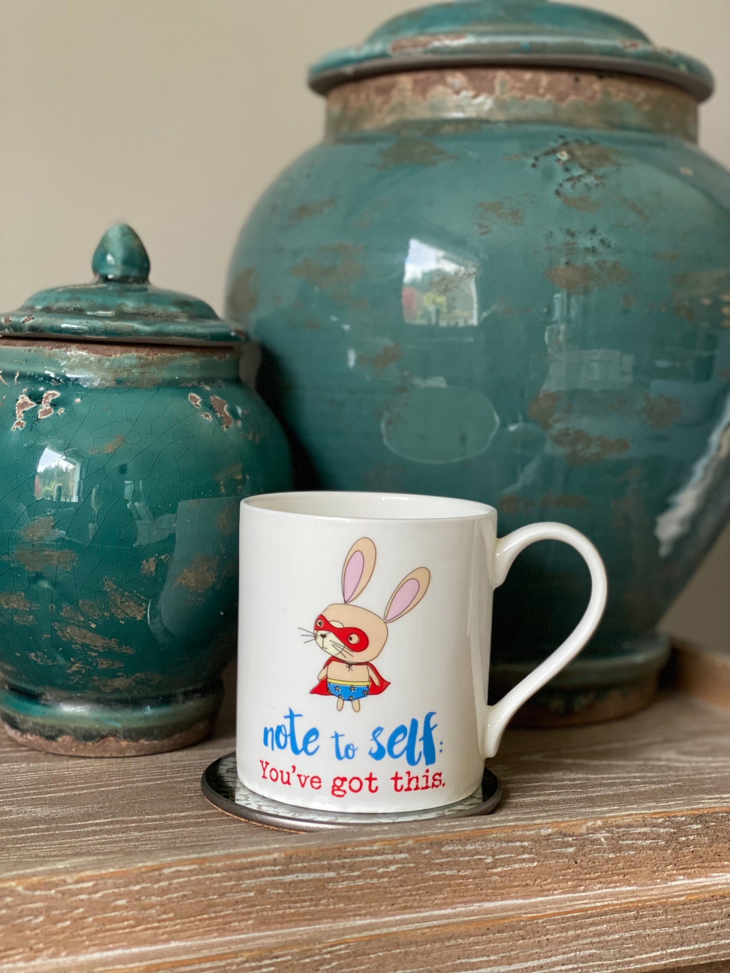 Dandelion Stationery Positive Pants Super Bunny Good Luck Mug Funny Gift Idea