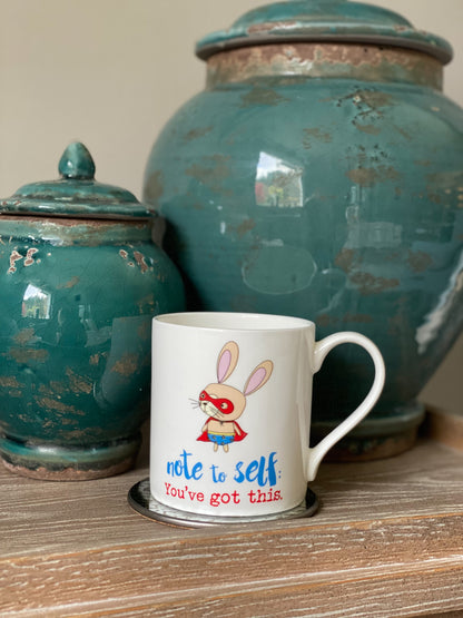 Dandelion Stationery Positive Pants Super Bunny Good Luck Mug Funny Gift Idea