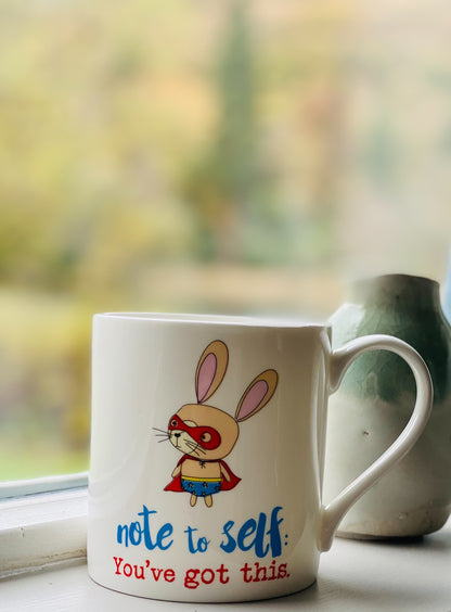 Dandelion Stationery Positive Pants Super Bunny Good Luck Mug Funny Gift Idea