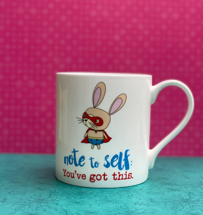 Dandelion Stationery Positive Pants Super Bunny Good Luck Mug Funny Gift Idea