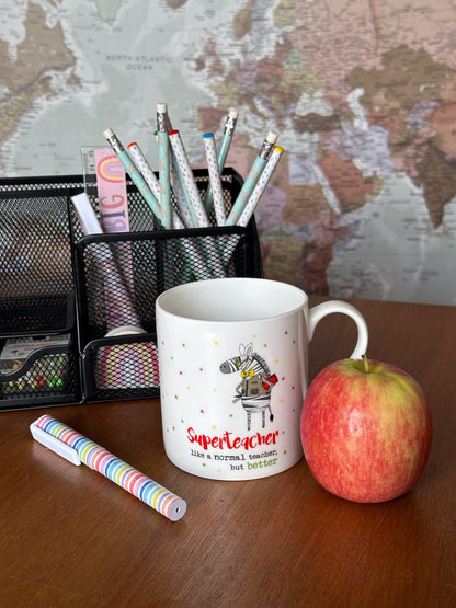 Dandelion Stationery Superteacher Thanks Teacher Thank You Mug Funny Gift Idea