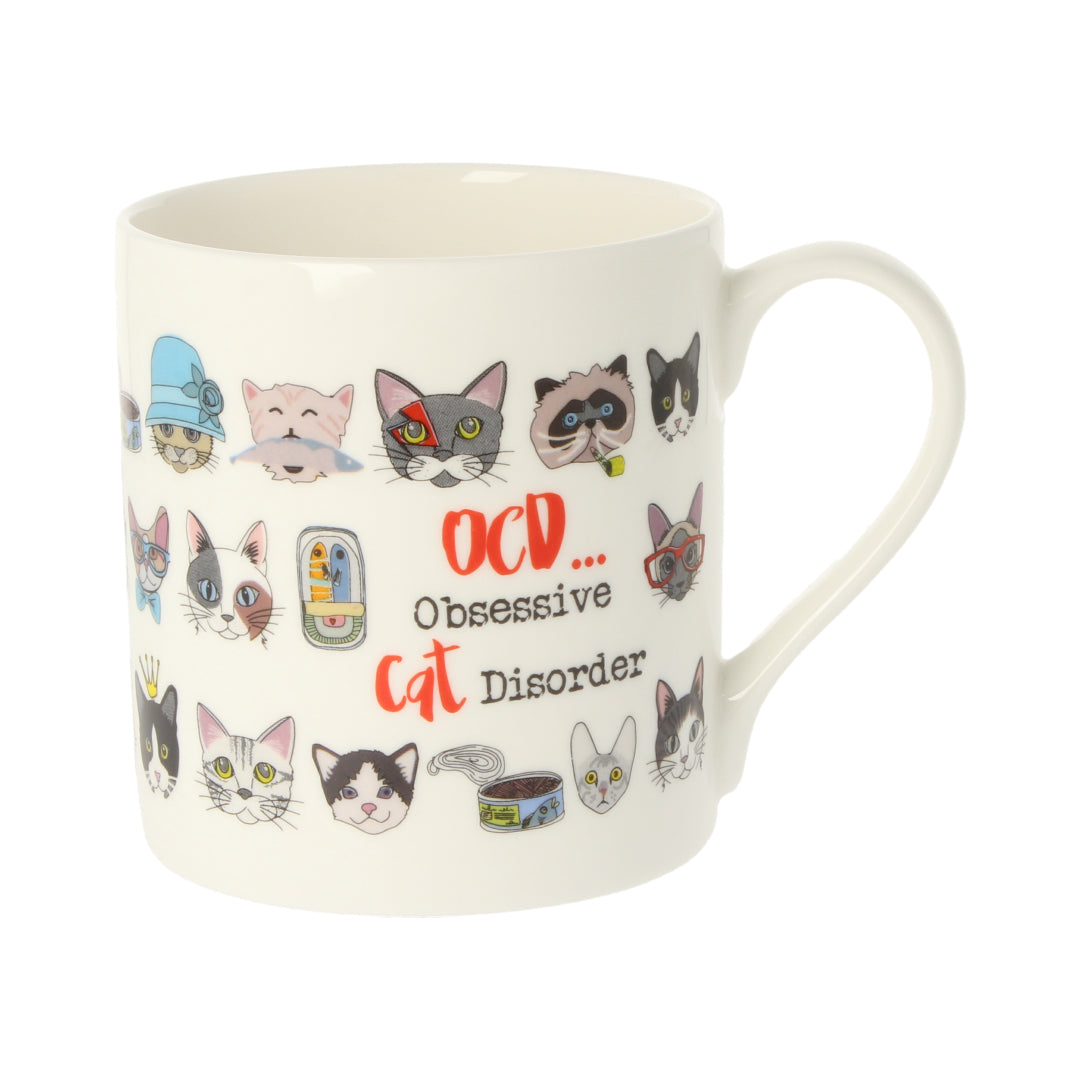Dandelion Stationery Obsessive Cat Disorder Purrfectly Obsessed Mug Funny Gift