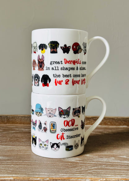 Dandelion Stationery Obsessive Cat Disorder Purrfectly Obsessed Mug Funny Gift