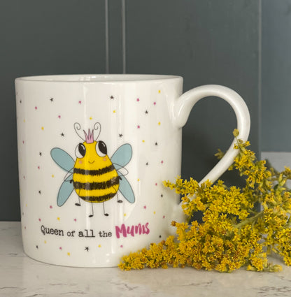 Dandelion Stationery Queen Of All The Mums Buzzing Royalty Mug Funny Gift Idea